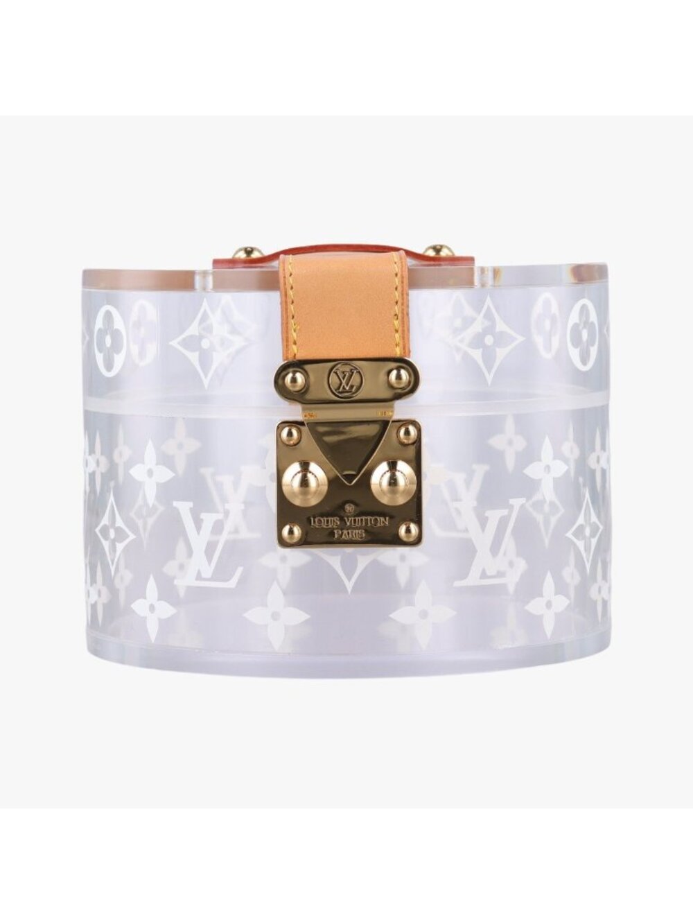 Louis Vuitton Box Scott Transparent Monogram Plexiglas Clutch